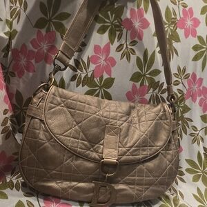 Dior Beige Quilted Shoulder Bag